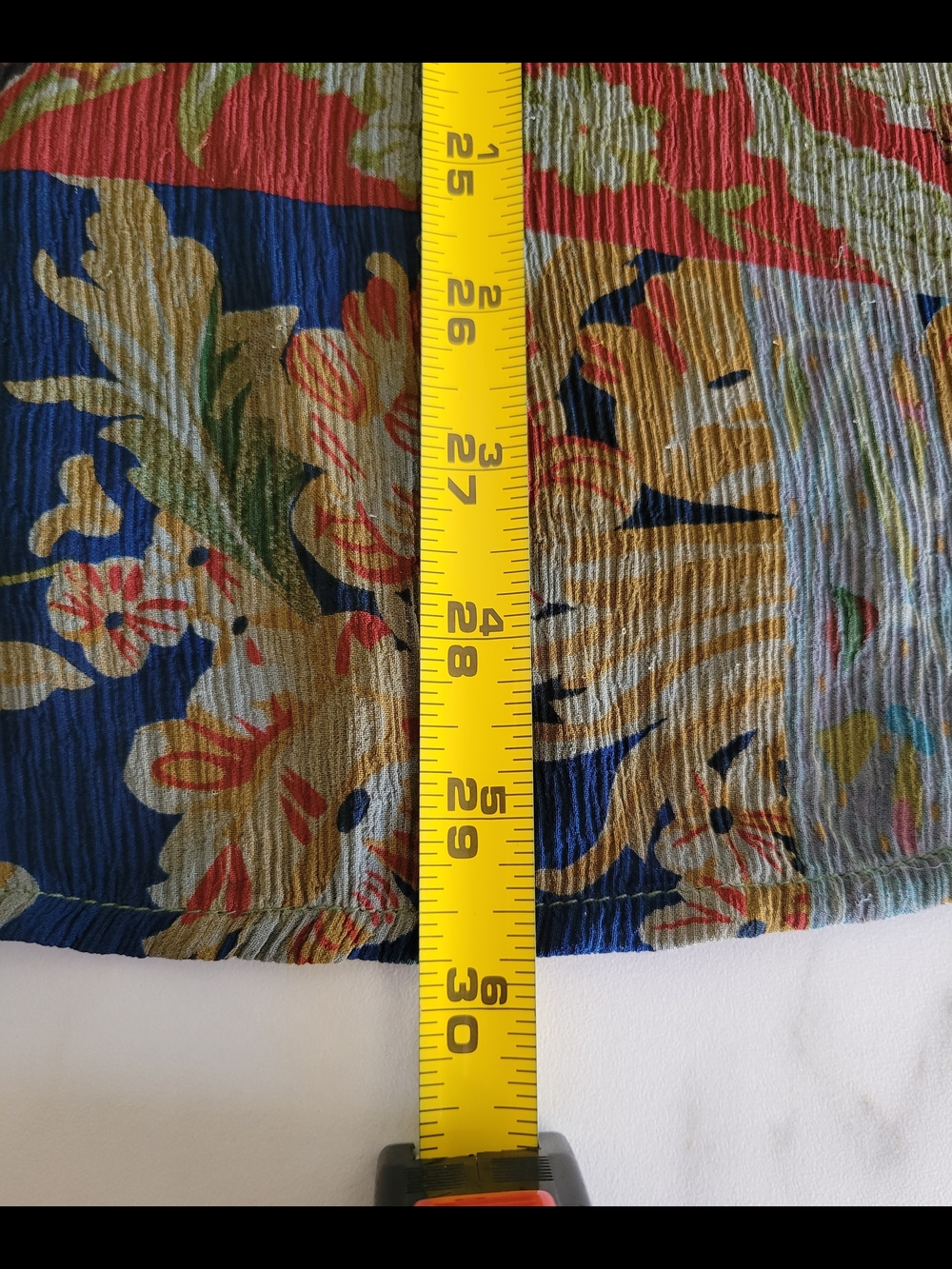 Vintage Citron Santa Monica 100% Silk Semi Sheer Patchwork Floral Blouse XS - Picture 11 of 11
